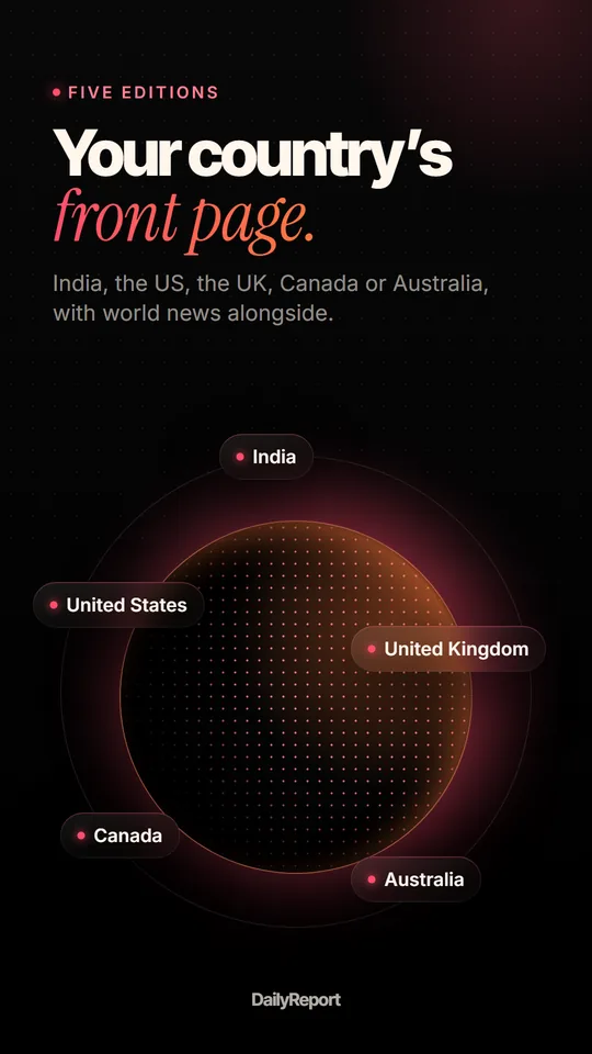 Your country’s front page: five editions around a globe